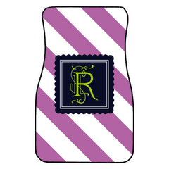 Diagonal Stripe Car Floor Mats